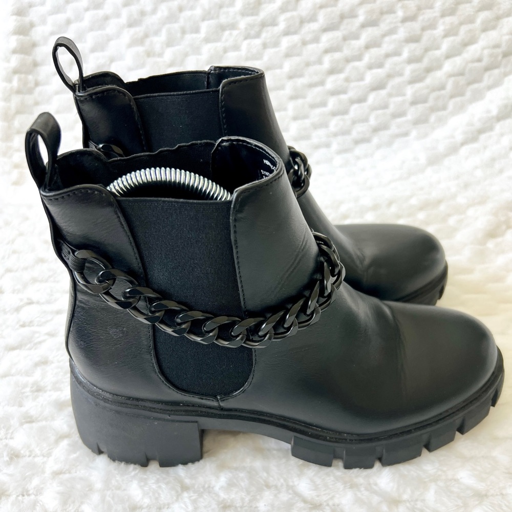 Black Grunge Madden Girl “Honey-C” Combat Boots - Size 9.5
